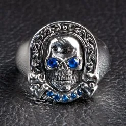 Bikerringshop Sterling Silver Designer Rider Skull Ring 9 Bikerringshop Sterling Silver Designer Rider Skull Ring -Outlet Rings Store 05 3