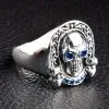 Bikerringshop Sterling Silver Designer Rider Skull Ring 2 Bikerringshop Sterling Silver Designer Rider Skull Ring -Outlet Rings Store 05 3 6