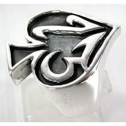 Bikerringshop Sterling Silver Number 13 Gothic Ring -Outlet Rings Store 13 gothic ring 4