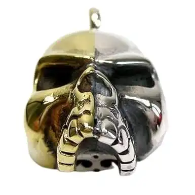 Bikerringshop 14K Gold Skull Pendant 4 Bikerringshop 14K Gold Skull Pendant - Image 2