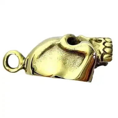 Bikerringshop 14K Gold Skull Pendant 7 Bikerringshop 14K Gold Skull Pendant - Image 5