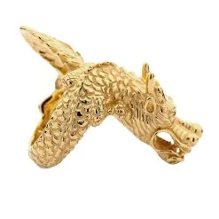 Bikerringshop 14K Yellow Gold Dragon Ring -Outlet Rings Store 14k yellow gold dragon ring 10