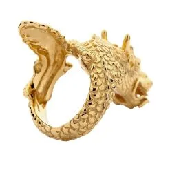 Bikerringshop 14K Yellow Gold Dragon Ring -Outlet Rings Store 14k yellow gold dragon ring 5 e487a4e9 fc0d 4766 9fdc e847e077971f