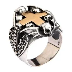 Bikerringshop Sterling Silver Yellow Gold Cross Heart Gothic Ring 14 Bikerringshop Sterling Silver Yellow Gold Cross Heart Gothic Ring -Outlet Rings Store 16b2f3e9 e9a5 4d2e bf01 c50f7eb20f70 CMYPOO