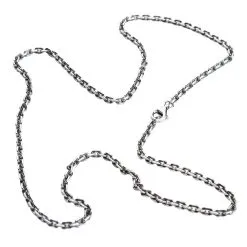 Bikerringshop 2mm Chain Sterling Silver Necklace