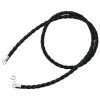 Bikerringshop 4mm Braided Leather Necklace -Outlet Rings Store 4mm leather necklace