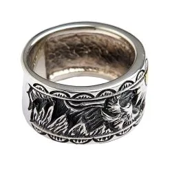 Bikerringshop Sterling Silver Indian Mens Band Ring 20 Bikerringshop Sterling Silver Indian Mens Band Ring -Outlet Rings Store 6248910c e4c7 4e71 adb9 502143f0bc14 7FLZ34