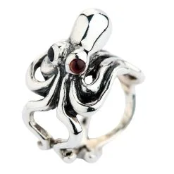 Bikerringshop Sterling Silver Octopus Ladies Ring 11 Bikerringshop Sterling Silver Octopus Ladies Ring -Outlet Rings Store 925 silver octopus ring 3