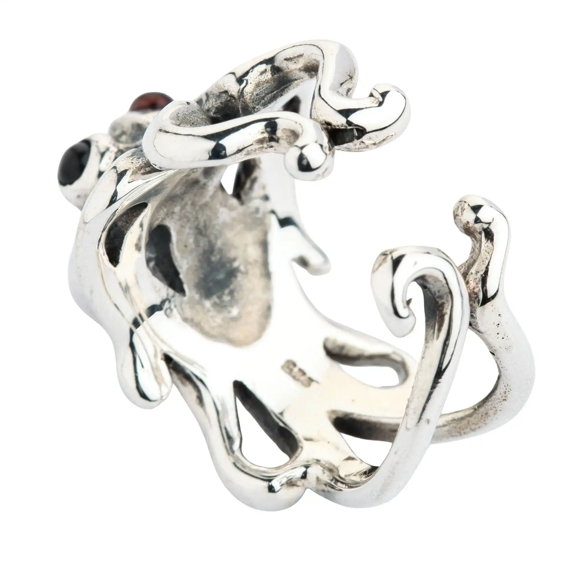 Bikerringshop Sterling Silver Octopus Ladies Ring 7 Bikerringshop Sterling Silver Octopus Ladies Ring - Image 5