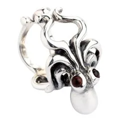 Bikerringshop Sterling Silver Octopus Ladies Ring 15 Bikerringshop Sterling Silver Octopus Ladies Ring -Outlet Rings Store 925 silver octopus ring 7