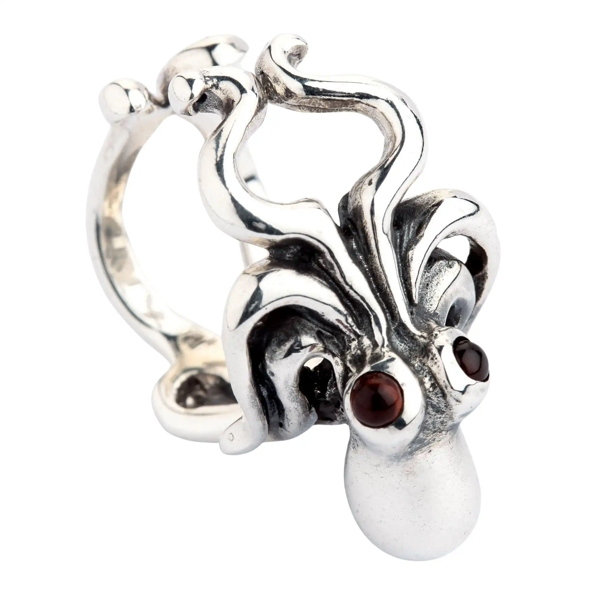 Bikerringshop Sterling Silver Octopus Ladies Ring 9 Bikerringshop Sterling Silver Octopus Ladies Ring - Image 7