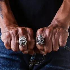 Bikerringshop 925 Sterling Silver Ganesh Ring -Outlet Rings Store 925 sterling silver ganesh rings