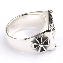 Bikerringshop Sterling Silver Maltese Cross Biker Ring -Outlet Rings Store BKR022023 10 7884