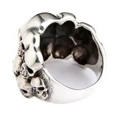 Bikerringshop Sterling Silver Phantom Skull Biker Ring -Outlet Rings Store BKR022023 27 0406