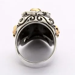Bikerringshop Sterling Silver Biker Mexican Skull Ring -Outlet Rings Store BRK052022 10 2499