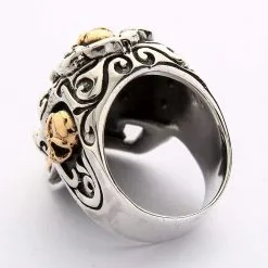 Bikerringshop Sterling Silver Biker Mexican Skull Ring -Outlet Rings Store BRK052022 10 2500