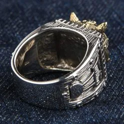 Bikerringshop Sterling Silver Viking Skull Ring 15 Bikerringshop Sterling Silver Viking Skull Ring -Outlet Rings Store BRK052022 16 3663