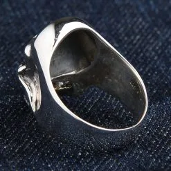 Bikerringshop Sterling Silver Cigar Mafia Skull Biker Ring 17 Bikerringshop Sterling Silver Cigar Mafia Skull Biker Ring -Outlet Rings Store BRK052022 22 3626