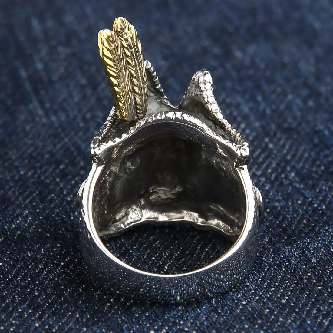 Bikerringshop Sterling Silver Pirate Skull Mens Ring 9 Bikerringshop Sterling Silver Pirate Skull Mens Ring - Image 7