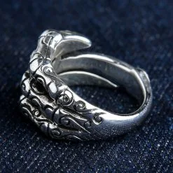 Bikerringshop Sterling Silver Tribal Gothic Claw Ring 13 Bikerringshop Sterling Silver Tribal Gothic Claw Ring -Outlet Rings Store BRK052022 29 3486
