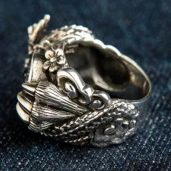 Bikerringshop Sterling Silver Yin-Yang Dragon Ring -Outlet Rings Store BRK062022 07 4983