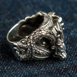 Bikerringshop Sterling Silver Yin-Yang Dragon Ring -Outlet Rings Store BRK062022 07 4984