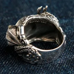 Bikerringshop Sterling Silver Yin-Yang Dragon Ring -Outlet Rings Store BRK062022 07 4987