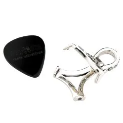 Bikerringshop Sterling Silver Rasta Lion Guitar Pick Holder Pendant -Outlet Rings Store BRK062022 14 5115