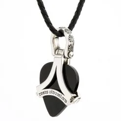 Bikerringshop Sterling Silver Rasta Lion Guitar Pick Holder Pendant -Outlet Rings Store BRK062022 14 6288