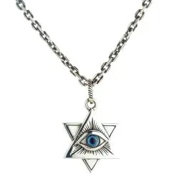 Bikerringshop Sterling Silver Eye Of Providence Pendant Necklace -Outlet Rings Store Eye of Providence necklace e92a77d2 3e10 4b55 8221 5f9551e678cd