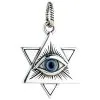 Bikerringshop Sterling Silver Eye Of Providence Pendant Necklace -Outlet Rings Store Eye of Providence pendant