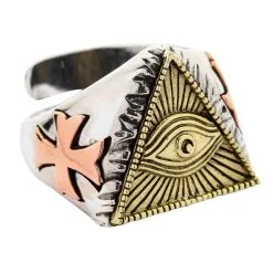 Bikerringshop Eye Of Providence Ring 12 Bikerringshop Eye Of Providence Ring -Outlet Rings Store Eye of Providence ring 3