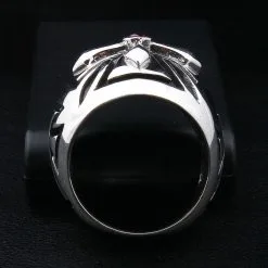 Bikerringshop Sterling Silver Biker Cross Ring 11 Bikerringshop Sterling Silver Biker Cross Ring -Outlet Rings Store IMG 0400