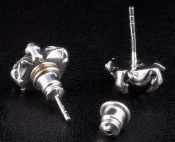 Bikerringshop 925 Sterling Silver Red Gothic Claw Earrings 7 Bikerringshop 925 Sterling Silver Red Gothic Claw Earrings -Outlet Rings Store IMG 0628