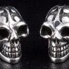 Bikerringshop Sterling Silver Tattoo Skull Earrings -Outlet Rings Store IMG 0640