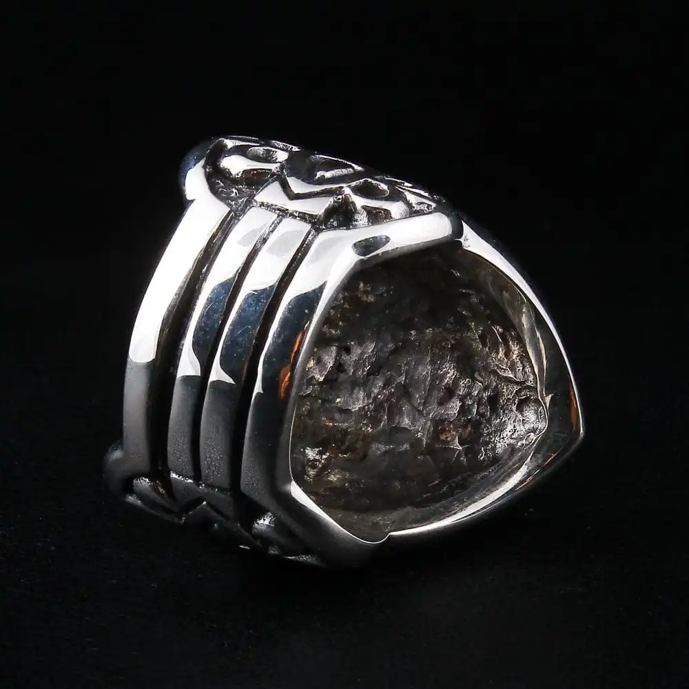 Bikerringshop Sterling Silver Gold Sword Heavy Biker Rings 11 Bikerringshop Sterling Silver Gold Sword Heavy Biker Rings - Image 9