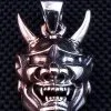 Bikerringshop Sterling Silver Oni Mask Devil Pendant 1 Bikerringshop Sterling Silver Oni Mask Devil Pendant -Outlet Rings Store IMG 2383