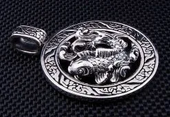 Bikerringshop Sterling Silver Koi Fish Pendant Necklace -Outlet Rings Store IMG 2406