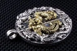 Bikerringshop Sterling Silver Japanese Phoenix Dragon Pendant -Outlet Rings Store IMG 2420