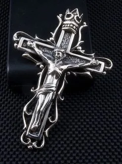 Bikerringshop Jesus Cross Gothic Pendant -Outlet Rings Store IMG 2707