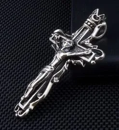 Bikerringshop Jesus Cross Gothic Pendant -Outlet Rings Store IMG 2709