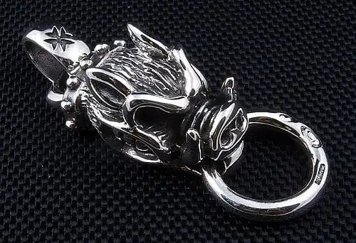 Bikerringshop Sterling Silver Boar Mens Pendant 7 Bikerringshop Sterling Silver Boar Mens Pendant - Image 5