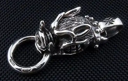 Bikerringshop Sterling Silver Boar Mens Pendant 8 Bikerringshop Sterling Silver Boar Mens Pendant - Image 6