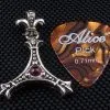 Bikerringshop Silver Fleur De Lis Guitar Pick Holder Pendant 2 Bikerringshop Silver Fleur De Lis Guitar Pick Holder Pendant -Outlet Rings Store IMG 2837