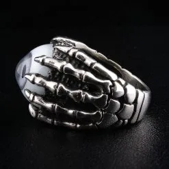 Bikerringshop Sterling Silver Eyeball Claw Gothic Ring -Outlet Rings Store IMG 8886