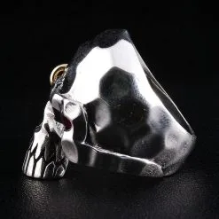 Bikerringshop Sterling Silver Punk Skull Biker Ring -Outlet Rings Store IMG 8932