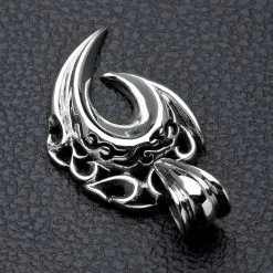 Bikerringshop Sterling Silver Tribal Fang Fishhook Pendant 11 Bikerringshop Sterling Silver Tribal Fang Fishhook Pendant -Outlet Rings Store Jew04 4828