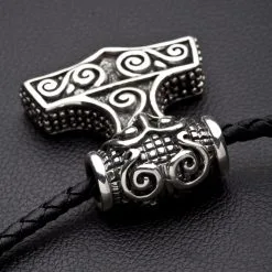 Bikerringshop Big Silver Thors Hammer Mens Pendant Necklace 12 Bikerringshop Big Silver Thors Hammer Mens Pendant Necklace -Outlet Rings Store Jew07 4925