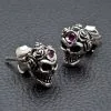 Bikerringshop Tribal Rose Skull Mens Earrings -Outlet Rings Store Jew09 4980