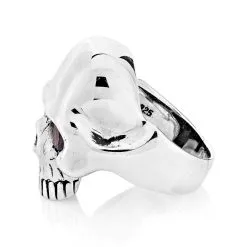 Bikerringshop Sterling Silver Red Eye Elegant Skull Ring -Outlet Rings Store KAY 010 a63223a1 1550 4102 80a2 e8875f4f313c